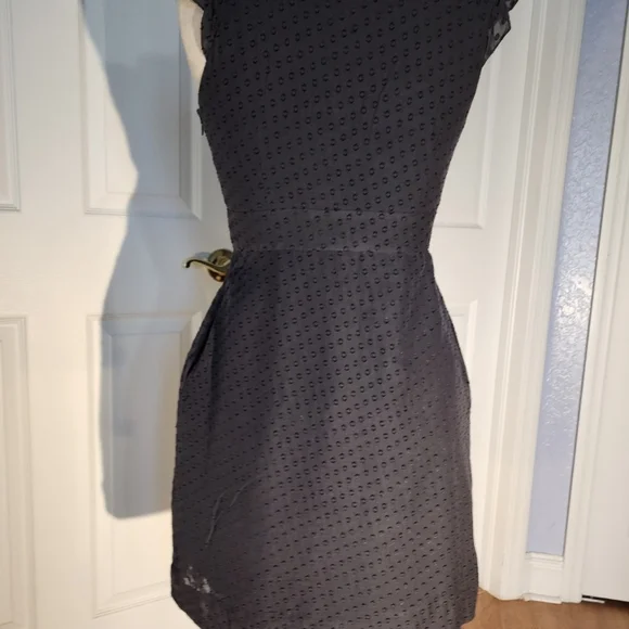 Moulinette Soeurs Black Pleated Fit and Flare Midi Dress - Picture 3 of 10